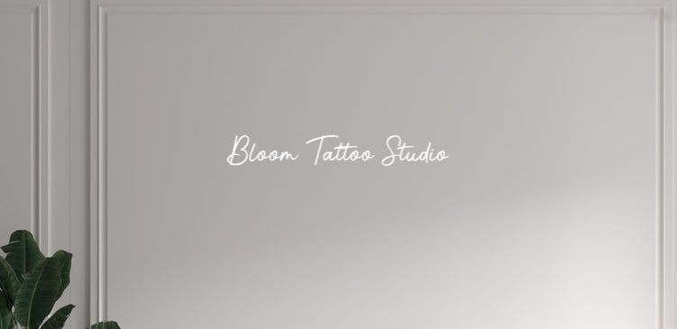 Custom text: Bloom Tattoo Studio